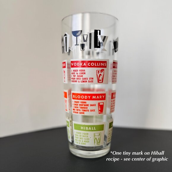 Glass Vintage Cocktail Shaker w/Recipes - Picture 7 of 14